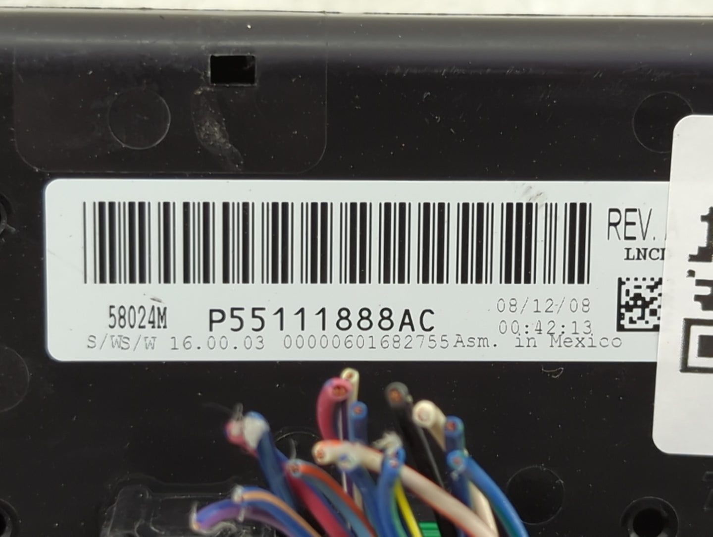 2009 Chrysler Sebring Climate Control Module Temperature AC/Heater Replacement P/N:P55111888AC Fits Fits 2017 OEM Used Auto 
