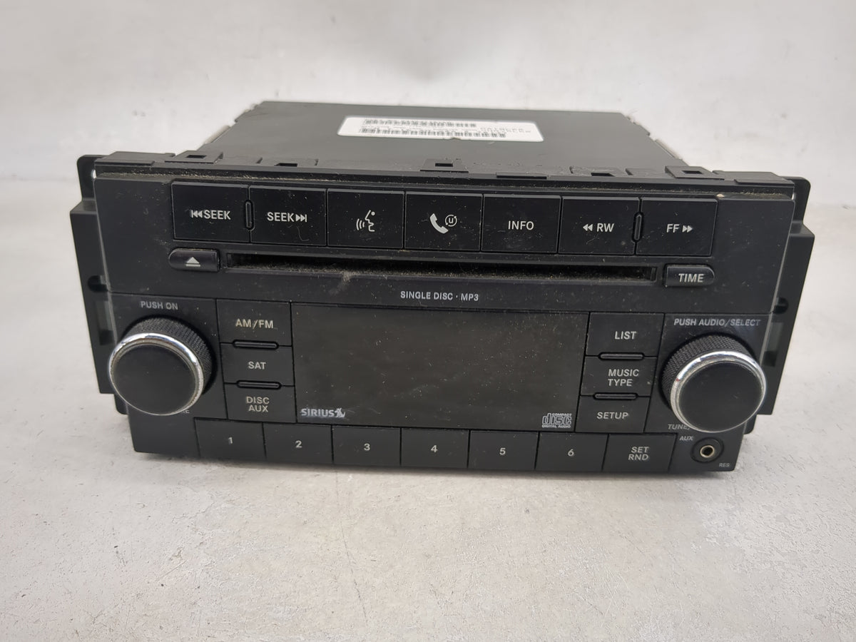 2009-2010 Chrysler Sebring Radio AM FM Cd Player Receiver Replacement P/N:P68021161AD Fits Fits 2008 2009 2010 OEM Used Auto