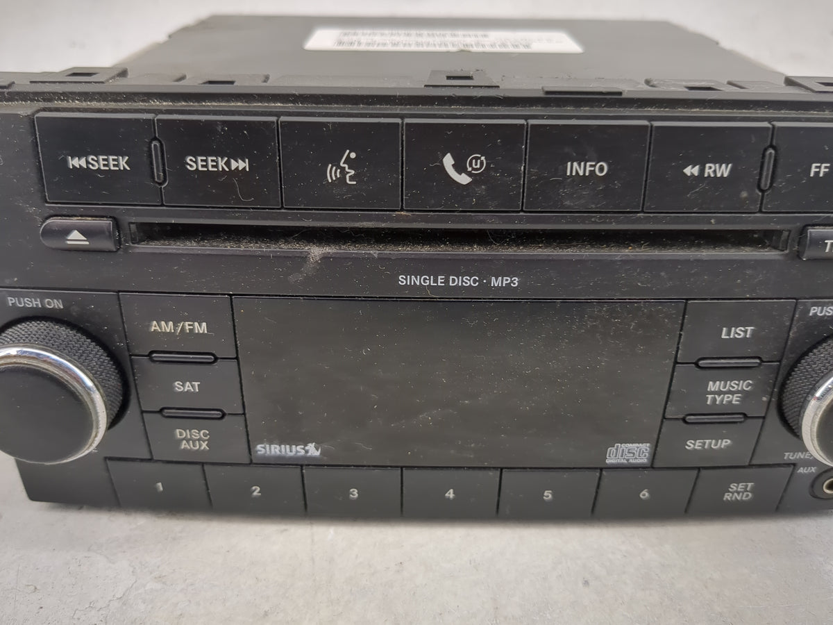 2009-2010 Chrysler Sebring Radio AM FM Cd Player Receiver Replacement P/N:P68021161AD Fits Fits 2008 2009 2010 OEM Used Auto