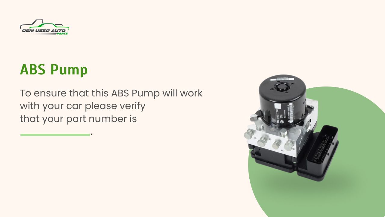 2007-2009 Chrysler Sebring ABS Pump Control Module Replacement Fits Fits 2007 2008 2009 2010 2011 2012 OEM Used Auto Parts -