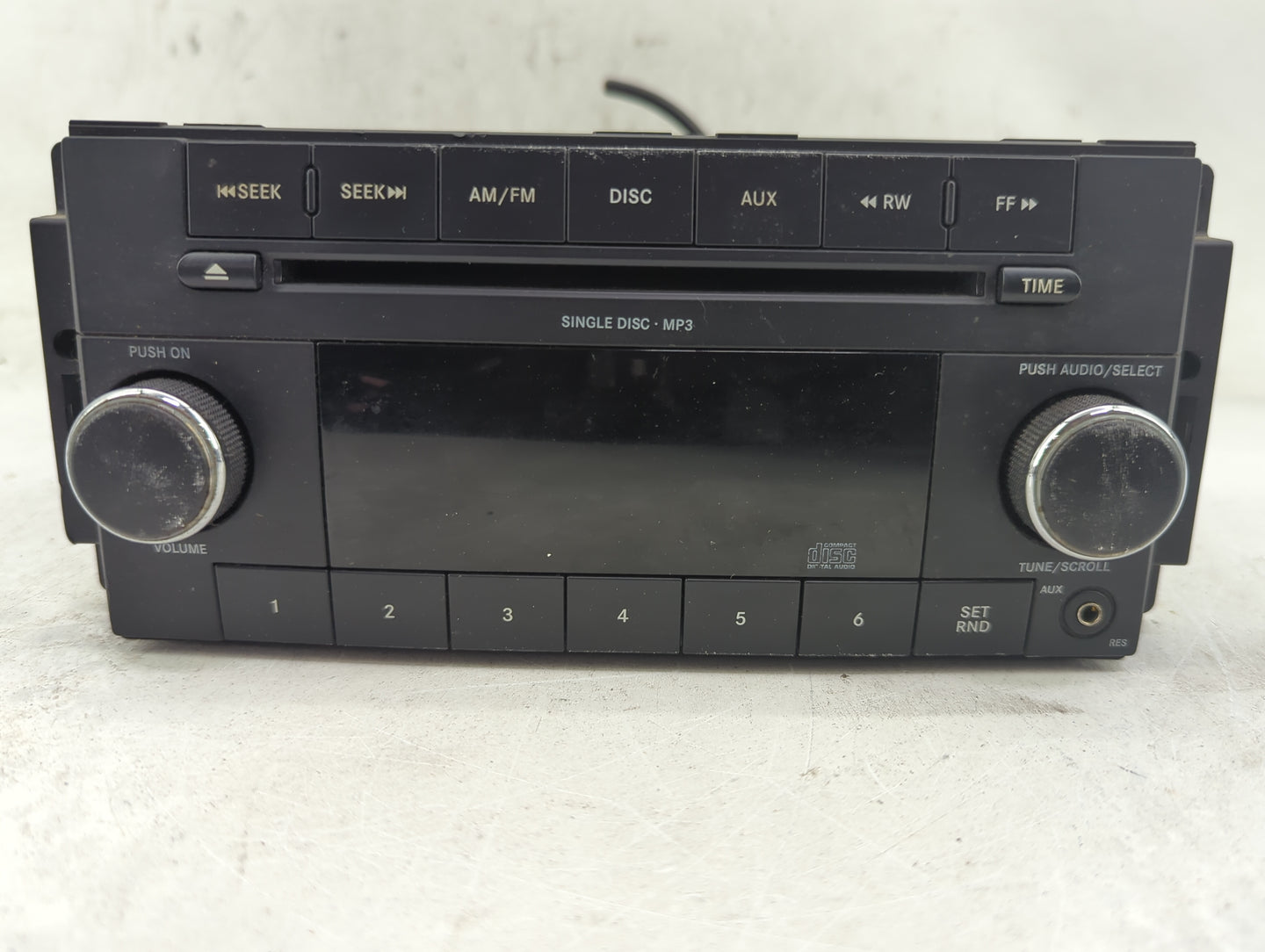 2009 Chrysler Town and Country Radio AM FM Cd Player Receiver Replacement P/N:P68021157AD Fits Fits 2008 2010 2011 OEM Used 