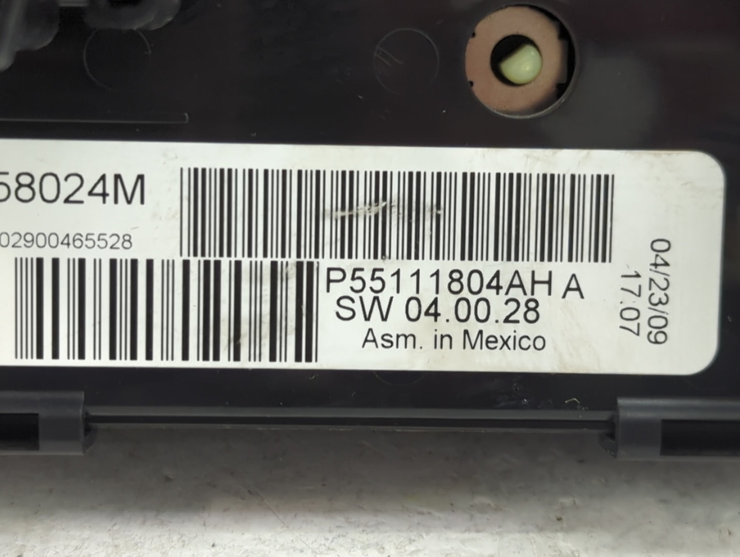 2009 Chrysler Town and Country Climate Control Module Temperature AC/Heater Replacement P/N:P55111804AH Fits Fits 2008 2010 