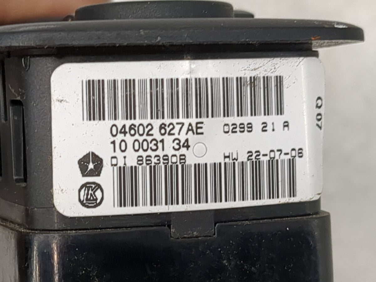 2009 Chrysler Town and Country Master Power Window Switch Replacement Driver Side Left P/N:04602627AE 10003134 Fits OEM Used