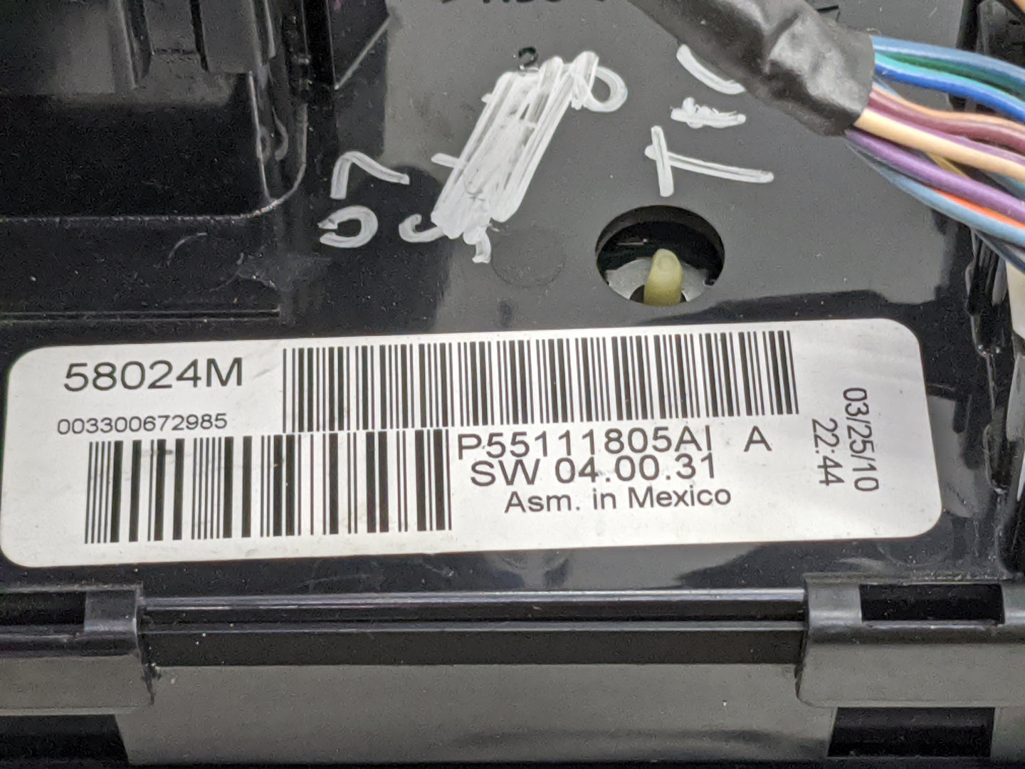 2009 Chrysler Town and Country Climate Control Module Temperature AC/Heater Replacement P/N:P55111805AI 58024M Fits Fits 200