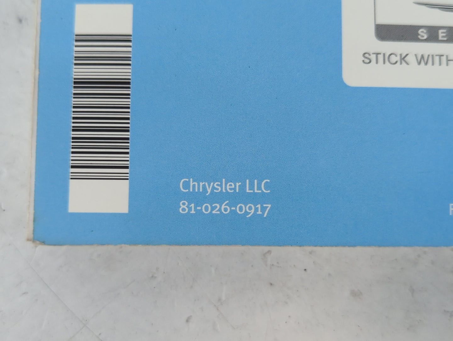 2009 Chrysler Town & Country Owners Manual Book Guide P/N:81-026-0917 OEM Used Auto Parts - Oemusedautoparts1.com