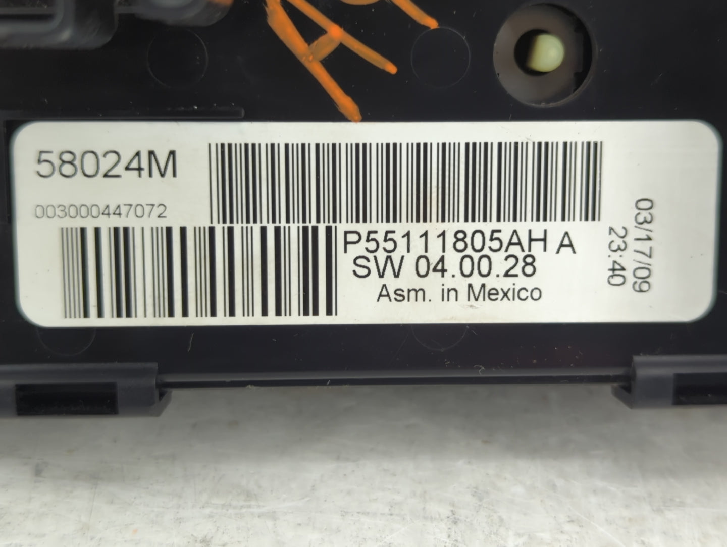 2008-2010 Chrysler Town & Country Climate Control Module Temperature AC/Heater Replacement P/N:P55111805AH Fits OEM Used Aut