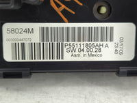 2008-2010 Chrysler Town & Country Climate Control Module Temperature AC/Heater Replacement P/N:P55111805AH Fits OEM Used Aut
