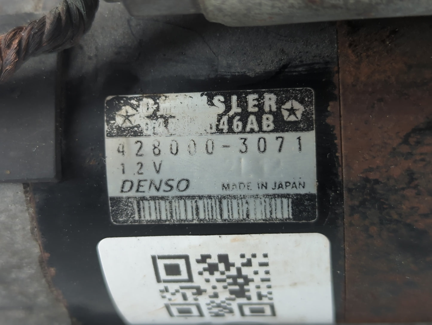 2006-2010 Chrysler Town & Country Car Starter Motor Solenoid OEM P/N:428000-3071 Fits Fits 2006 2007 2008 2009 2010 OEM Used
