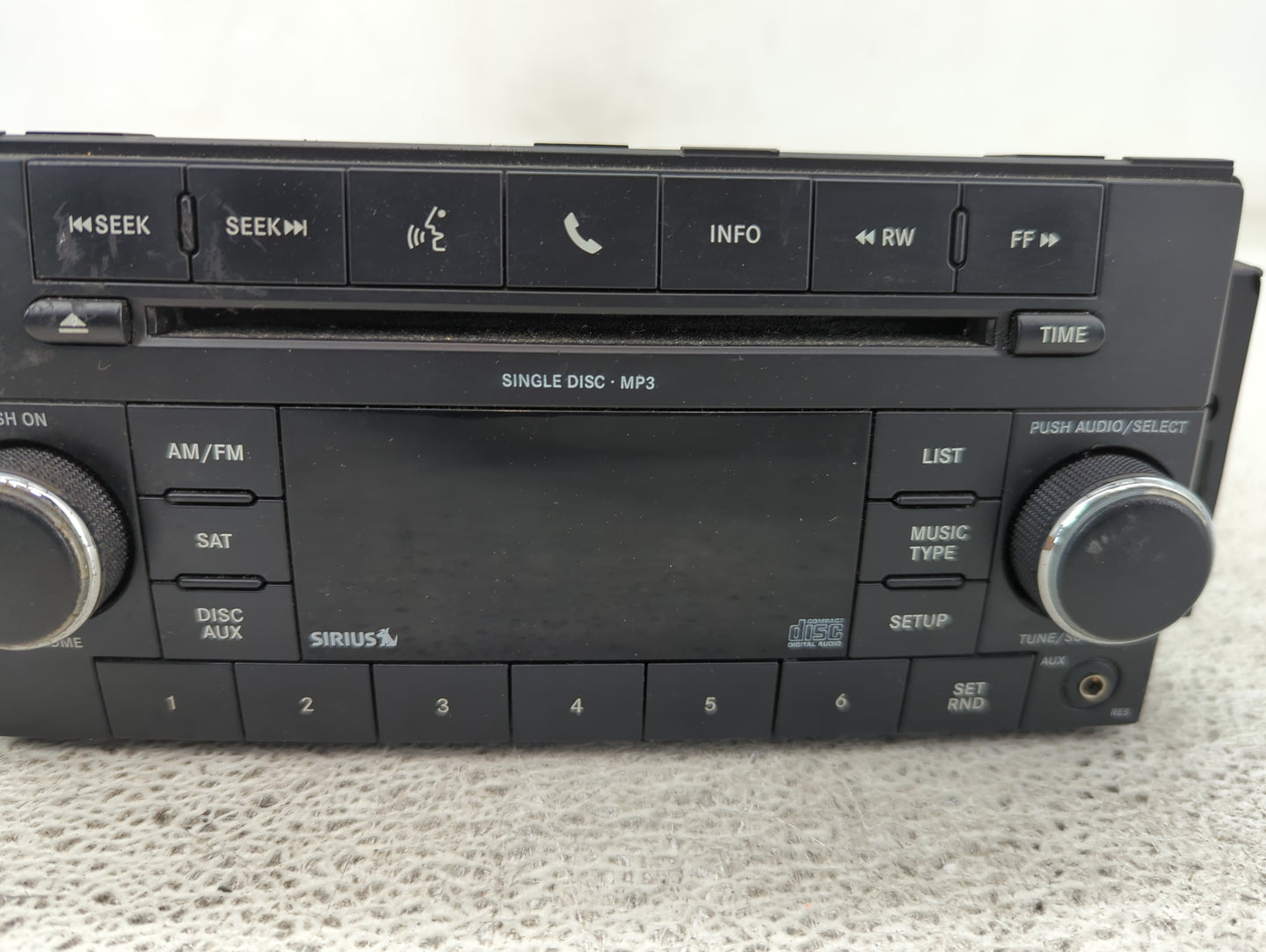 2010 Dodge Caliber Radio AM FM Cd Player Receiver Replacement P/N:P05091115AC P68021161AD Fits OEM Used Auto Parts - Oemused