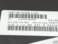 2010 Dodge Caliber Radio AM FM Cd Player Receiver Replacement P/N:P05091115AC P68021161AD Fits OEM Used Auto Parts - Oemused