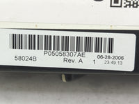 2007-2009 Dodge Caliber Climate Control Module Temperature AC/Heater Replacement P/N:P05058307AE 58024B Fits Fits 2007 2008 