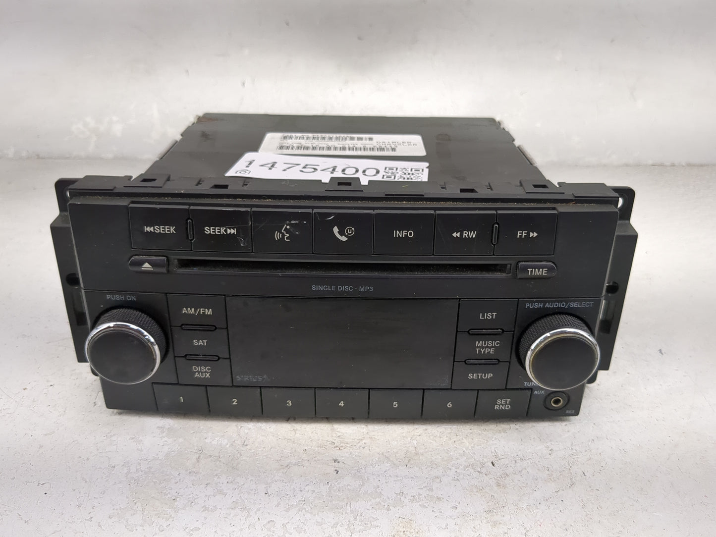 2008-2009 Dodge Caliber Radio AM FM Cd Player Receiver Replacement P/N:P68021161AC Fits Fits 2008 2009 2010 OEM Used Auto Pa