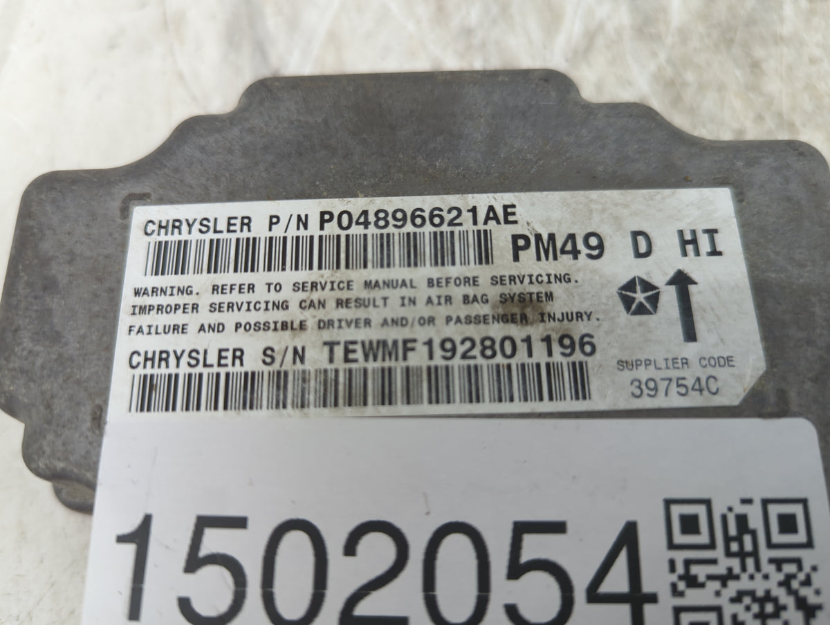 2009-2009 Dodge Caliber Safety Restraint Srs Airbag Control Module - Oemusedautoparts1.com