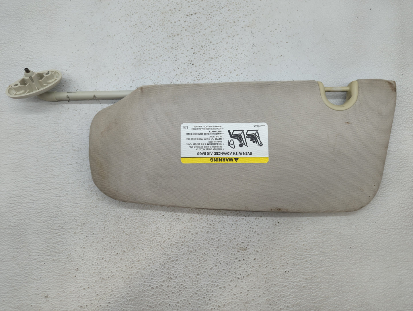 2009-2012 Dodge Caliber Sun Visor Shade Replacement Passenger Right Mirror Fits Fits 2009 2010 2011 2012 OEM Used Auto Parts