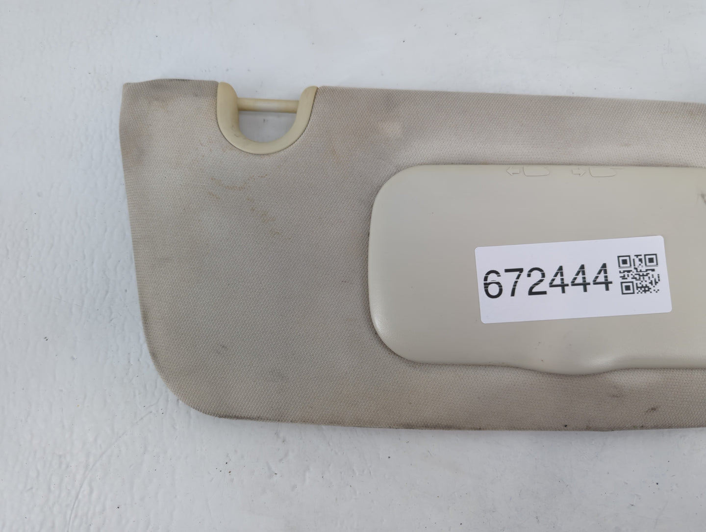 2009-2012 Dodge Caliber Sun Visor Shade Replacement Passenger Right Mirror Fits Fits 2009 2010 2011 2012 OEM Used Auto Parts