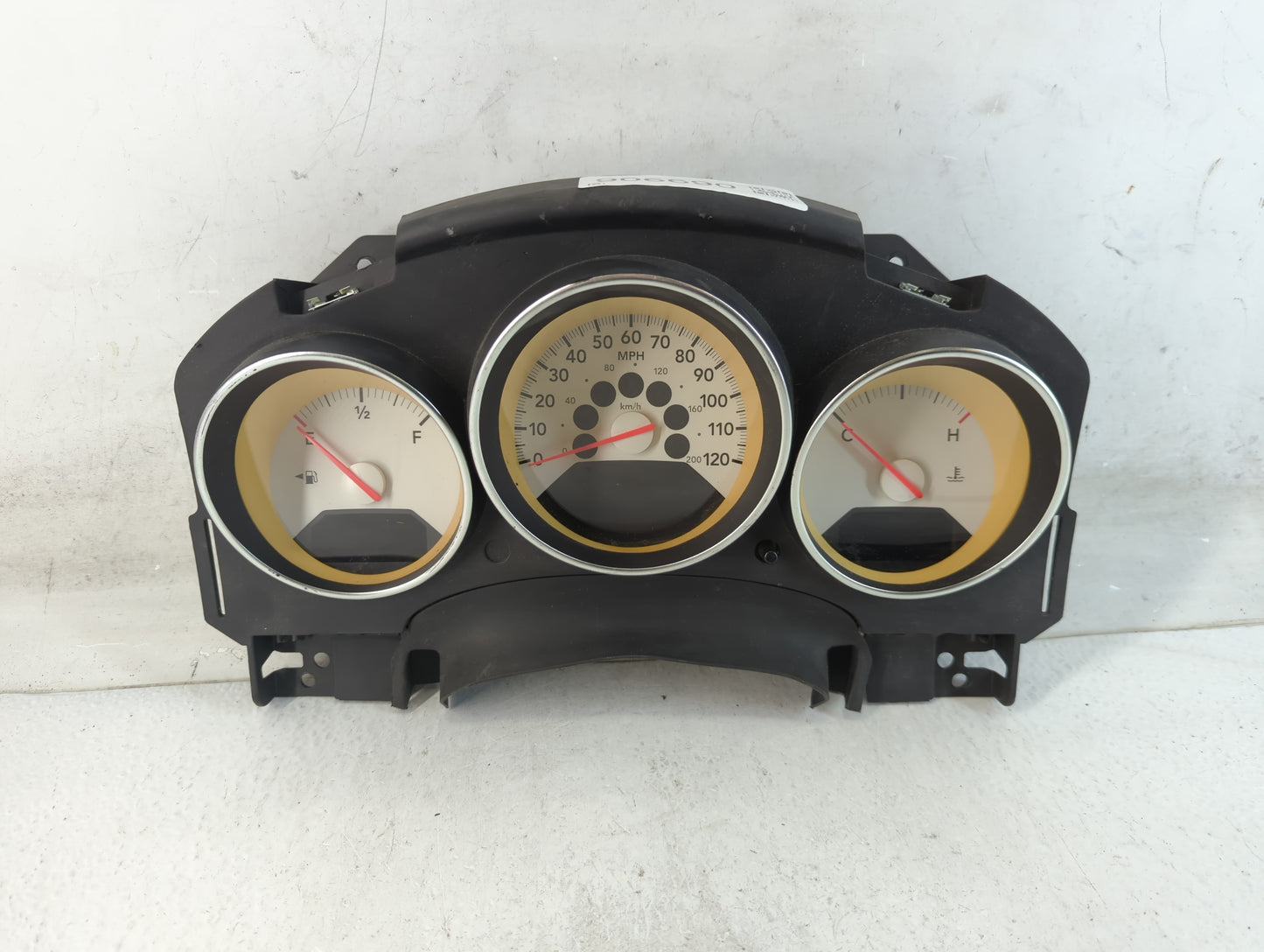 2009 Dodge Caliber Instrument Cluster Speedometer Gauges P/N:P05172671AB Fits OEM Used Auto Parts - Oemusedautoparts1.com