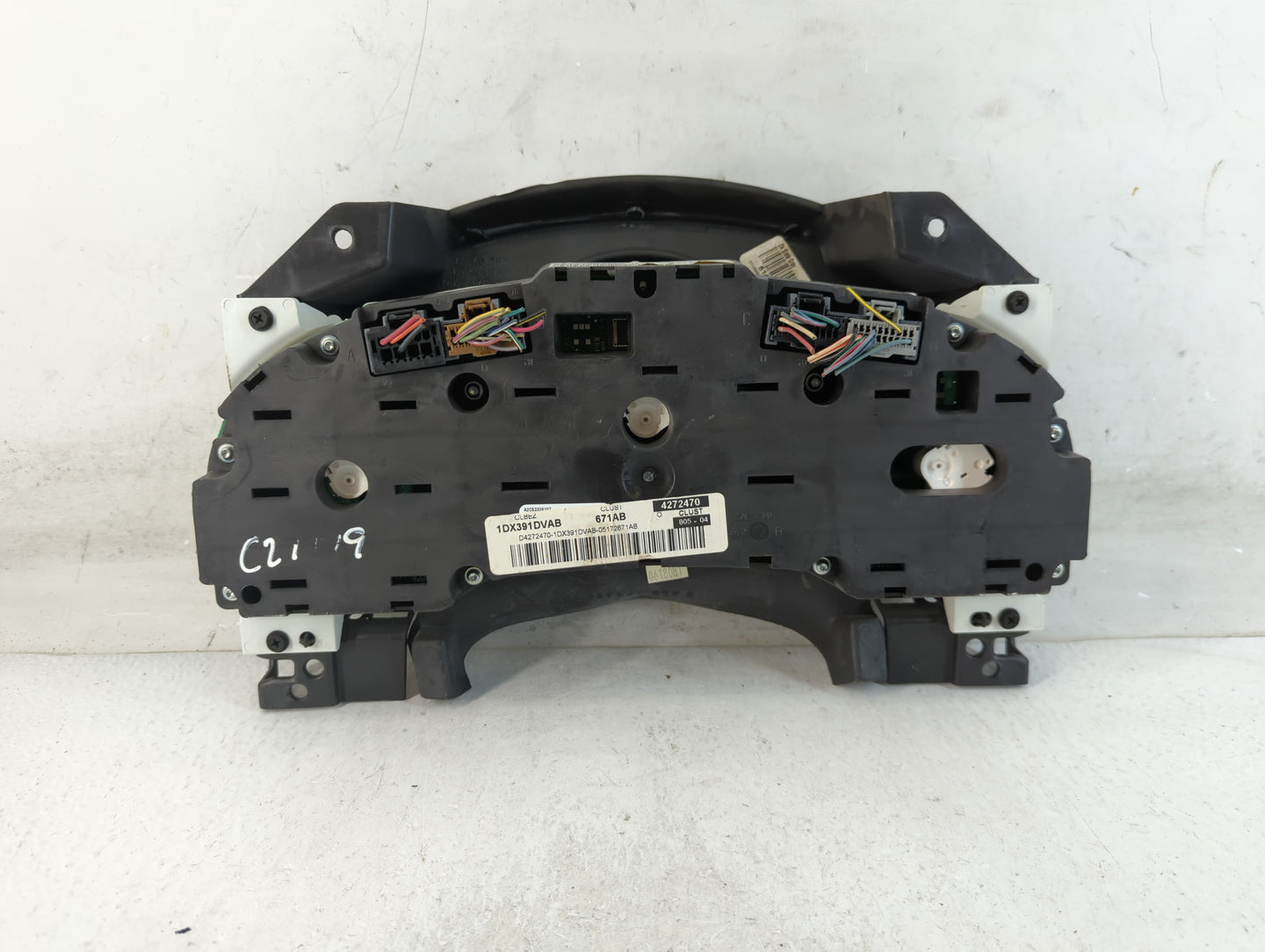 2009 Dodge Caliber Instrument Cluster Speedometer Gauges P/N:P05172671AB Fits OEM Used Auto Parts - Oemusedautoparts1.com