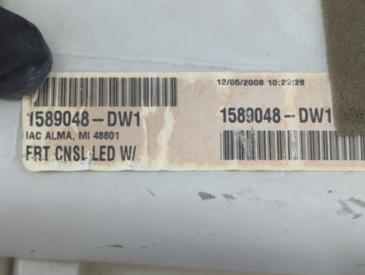 2009 Dodge Caravan Overhead Roof Console - Oemusedautoparts1.com