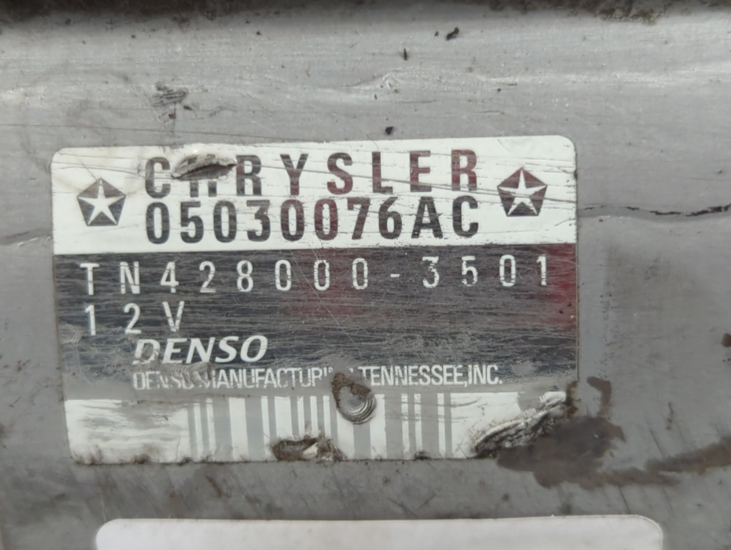 2008-2022 Dodge Challenger Car Starter Motor Solenoid OEM P/N:05030076AC Fits OEM Used Auto Parts - Oemusedautoparts1.com