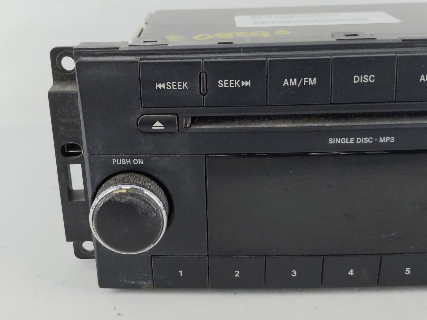 2008-2010 Dodge Charger Radio AM FM Cd Player Receiver Replacement P/N:P68021159AD Fits Fits 2008 2009 2010 OEM Used Auto Pa