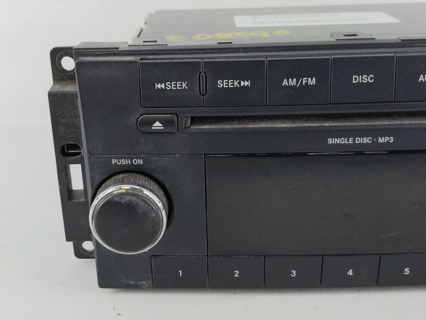 2008-2010 Dodge Charger Radio AM FM Cd Player Receiver Replacement P/N:P68021159AD Fits Fits 2008 2009 2010 OEM Used Auto Pa