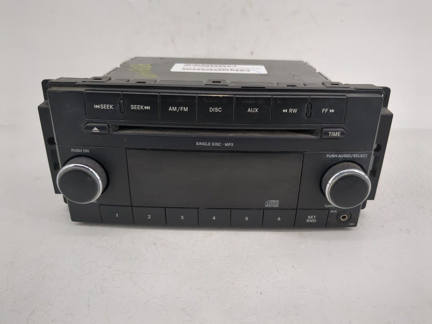 2008-2010 Dodge Charger Radio AM FM Cd Player Receiver Replacement P/N:P68021159AC Fits Fits 2008 2009 2010 OEM Used Auto Pa