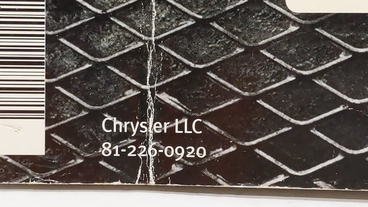 2009 Dodge Charger Owners Manual Book Guide OEM Used Auto Parts - Oemusedautoparts1.com