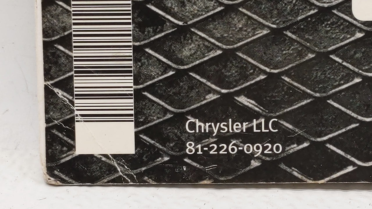 2009 Dodge Charger Owners Manual Book Guide OEM Used Auto Parts - Oemusedautoparts1.com