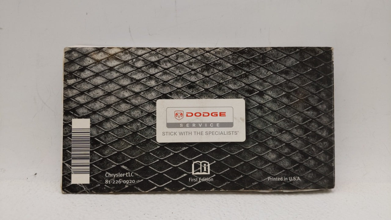 2009 Dodge Charger Owners Manual Book Guide OEM Used Auto Parts - Oemusedautoparts1.com