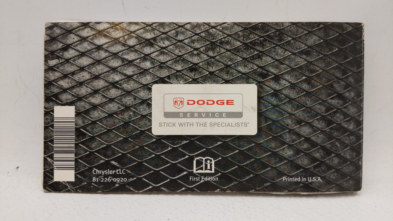 2009 Dodge Charger Owners Manual Book Guide OEM Used Auto Parts - Oemusedautoparts1.com