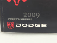 2009 Dodge Charger Owners Manual Book Guide P/N:81-226-0920 OEM Used Auto Parts - Oemusedautoparts1.com