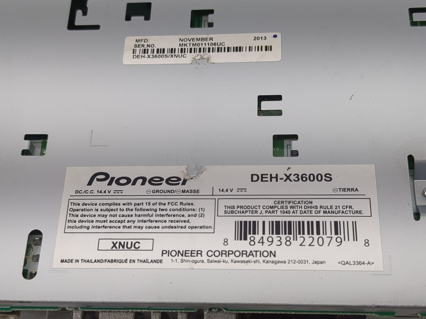 2009 Dodge Durango Radio AM FM Cd Player Receiver Replacement Fits OEM Used Auto Parts - Oemusedautoparts1.com