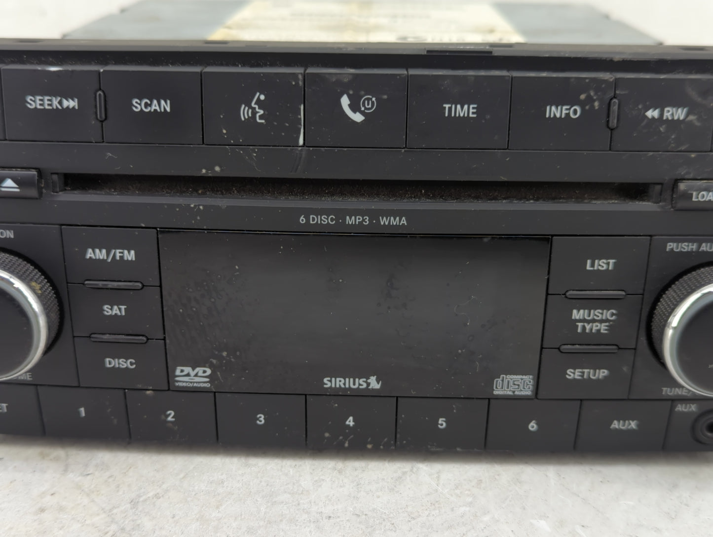 2009 Dodge Durango Radio AM FM Cd Player Receiver Replacement P/N:05064933AC Fits Fits 2008 2010 OEM Used Auto Parts - Oemus