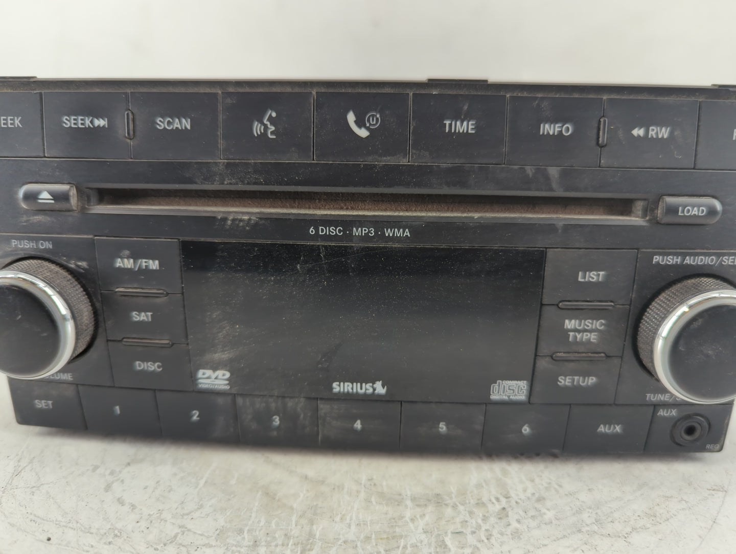 2009 Dodge Durango Radio AM FM Cd Player Receiver Replacement P/N:05064933AC Fits Fits 2008 2010 OEM Used Auto Parts - Oemus