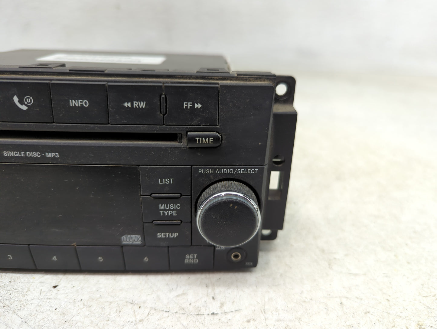 2008-2009 Dodge Grand Caravan Radio AM FM Cd Player Receiver Replacement P/N:P68021163AD Fits Fits 2008 2009 2010 OEM Used A