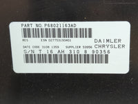 2008-2009 Dodge Grand Caravan Radio AM FM Cd Player Receiver Replacement P/N:P68021163AD Fits Fits 2008 2009 2010 OEM Used A