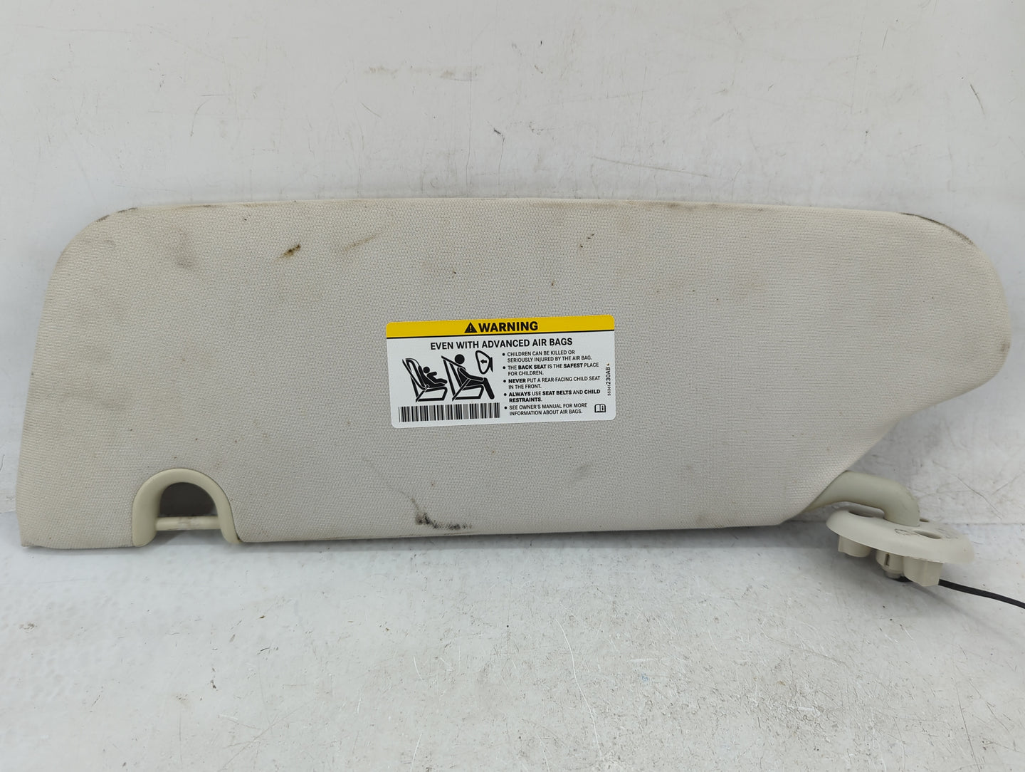 2008-2010 Dodge Grand Caravan Sun Visor Shade Replacement Passenger Right Mirror Fits Fits 2008 2009 2010 OEM Used Auto Part