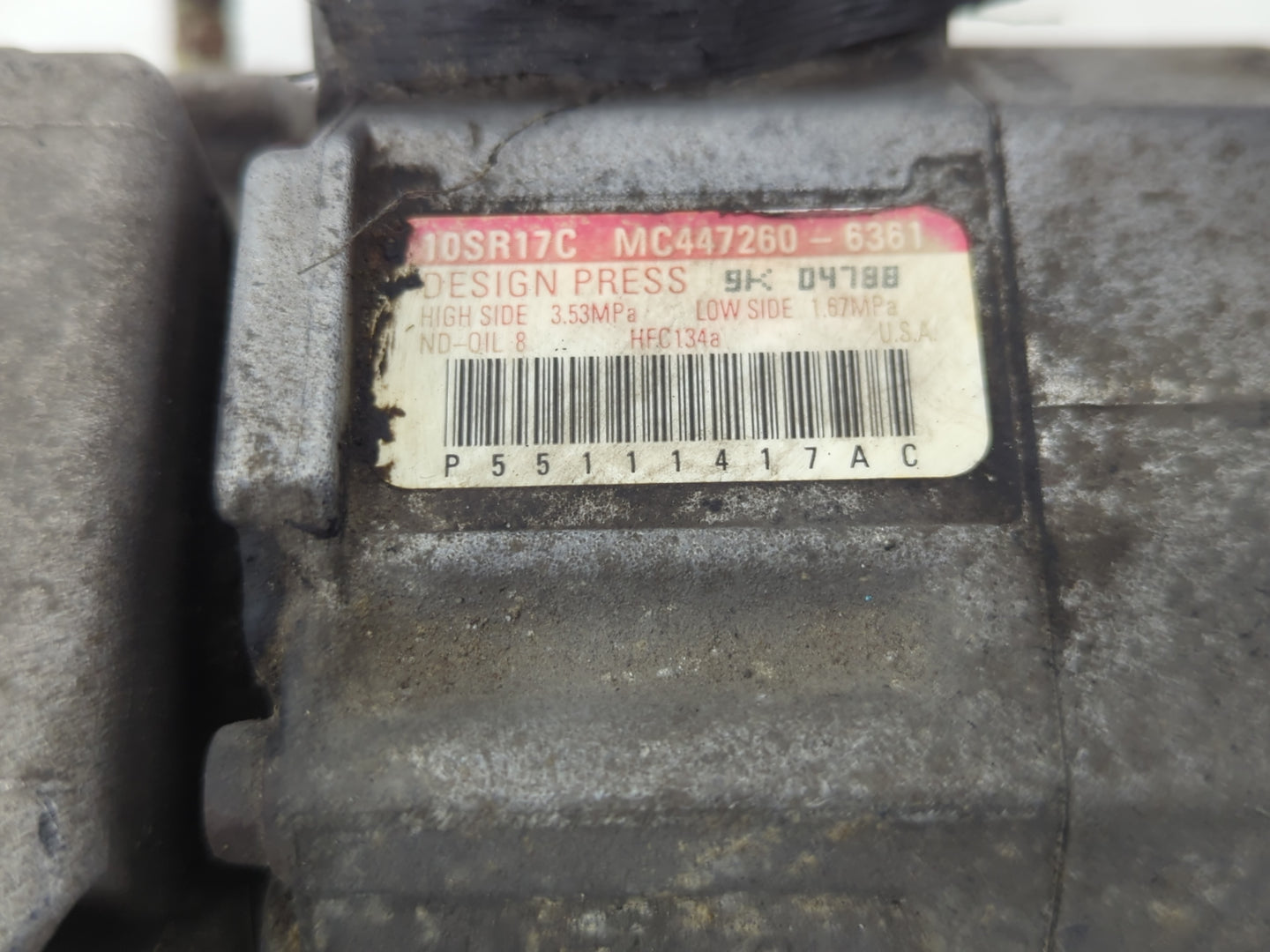 2008-2010 Dodge Grand Caravan Air Conditioning A/c Ac Compressor Oem - Oemusedautoparts1.com