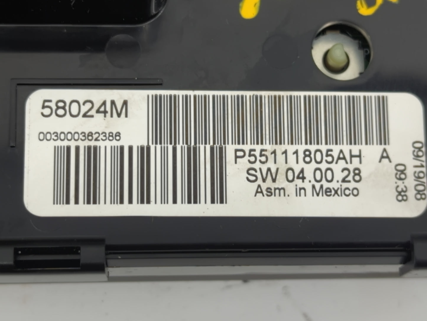2009 Dodge Grand Caravan Climate Control Module Temperature AC/Heater Replacement P/N:P55111805AH Fits OEM Used Auto Parts -