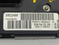 2009 Dodge Grand Caravan Climate Control Module Temperature AC/Heater Replacement P/N:P55111805AH Fits OEM Used Auto Parts -