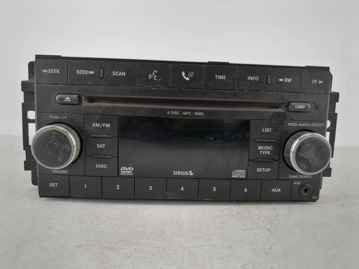 2009 Dodge Journey Radio AM FM Cd Player Receiver Replacement P/N:05064920AG Fits OEM Used Auto Parts - Oemusedautoparts1.co