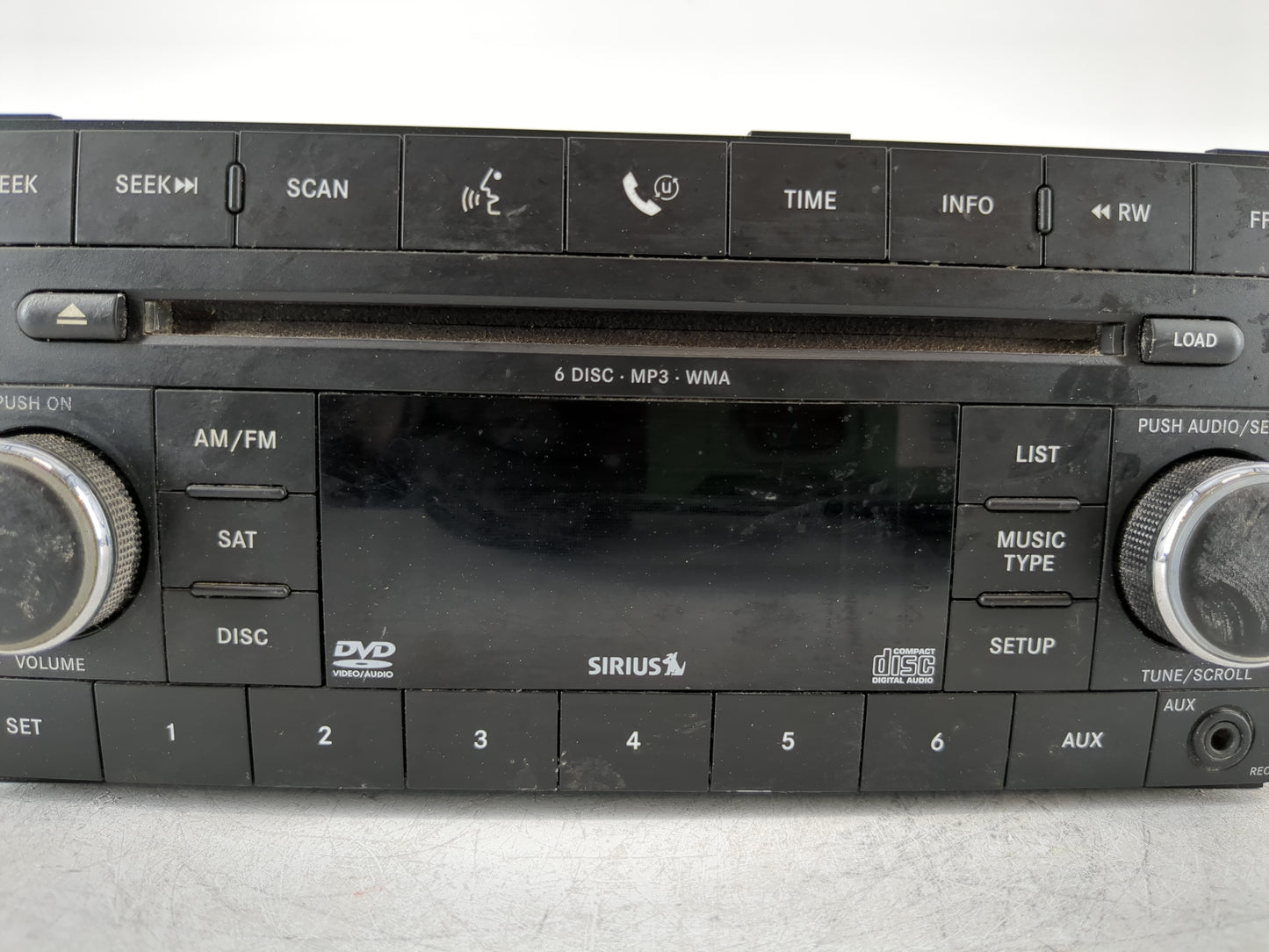 2009 Dodge Journey Radio AM FM Cd Player Receiver Replacement P/N:05064920AG Fits OEM Used Auto Parts - Oemusedautoparts1.co
