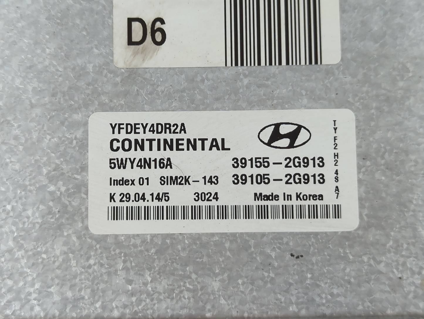2009-2010 Dodge Journey PCM Engine Control Computer ECU ECM PCU OEM P/N:39105-2G913 39155-2G913 Fits Fits 2007 2008 2009 201