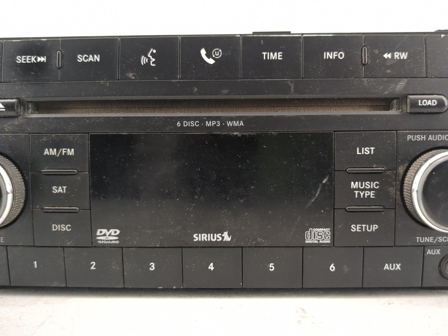 2009 Dodge Journey Radio AM FM Cd Player Receiver Replacement P/N:05064920AG Fits Fits 2010 2011 2012 2013 2014 OEM Used Aut
