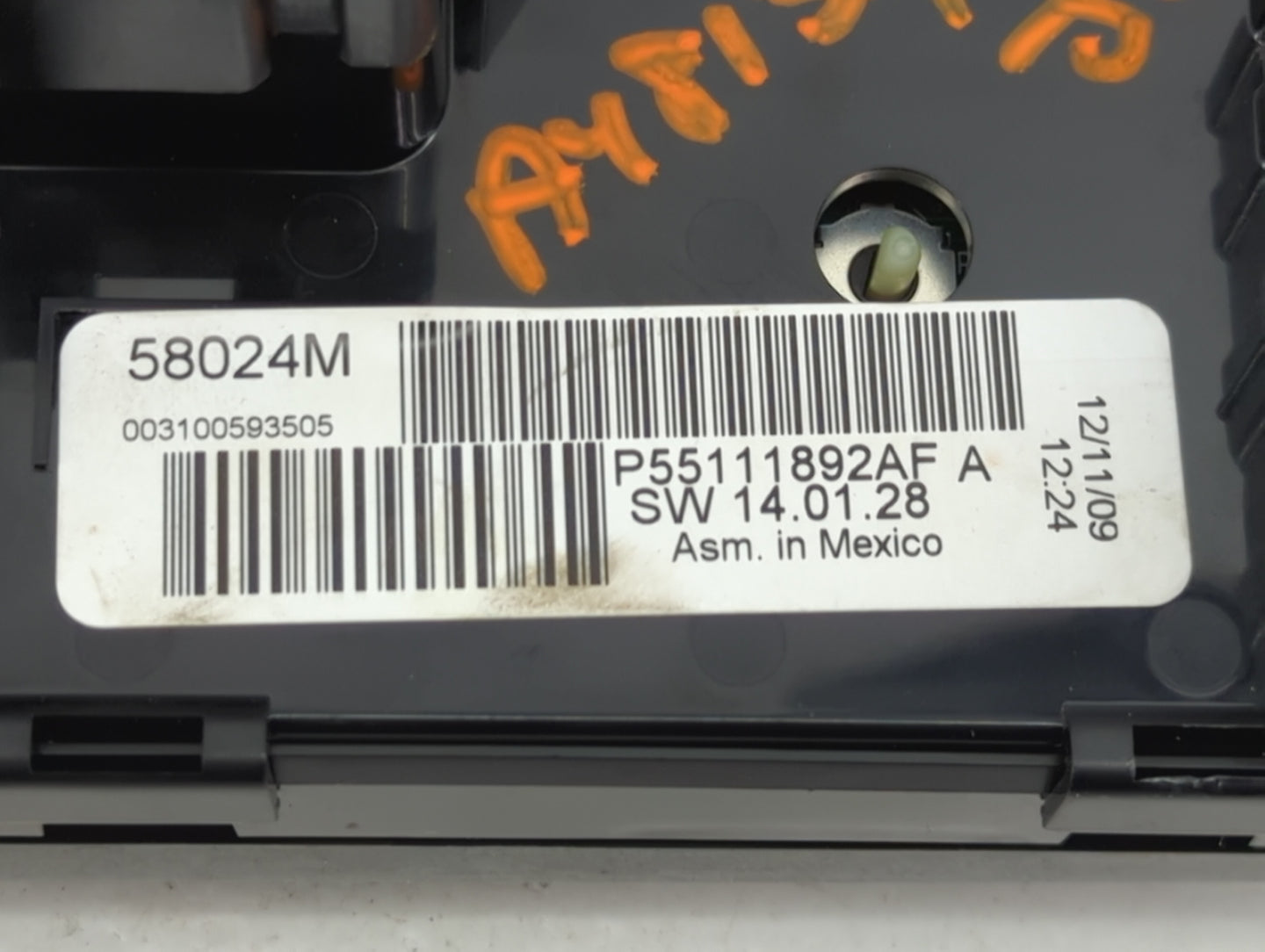 2009 Dodge Journey Climate Control Module Temperature AC/Heater Replacement P/N:P55111892AF P68018742AB Fits OEM Used Auto P
