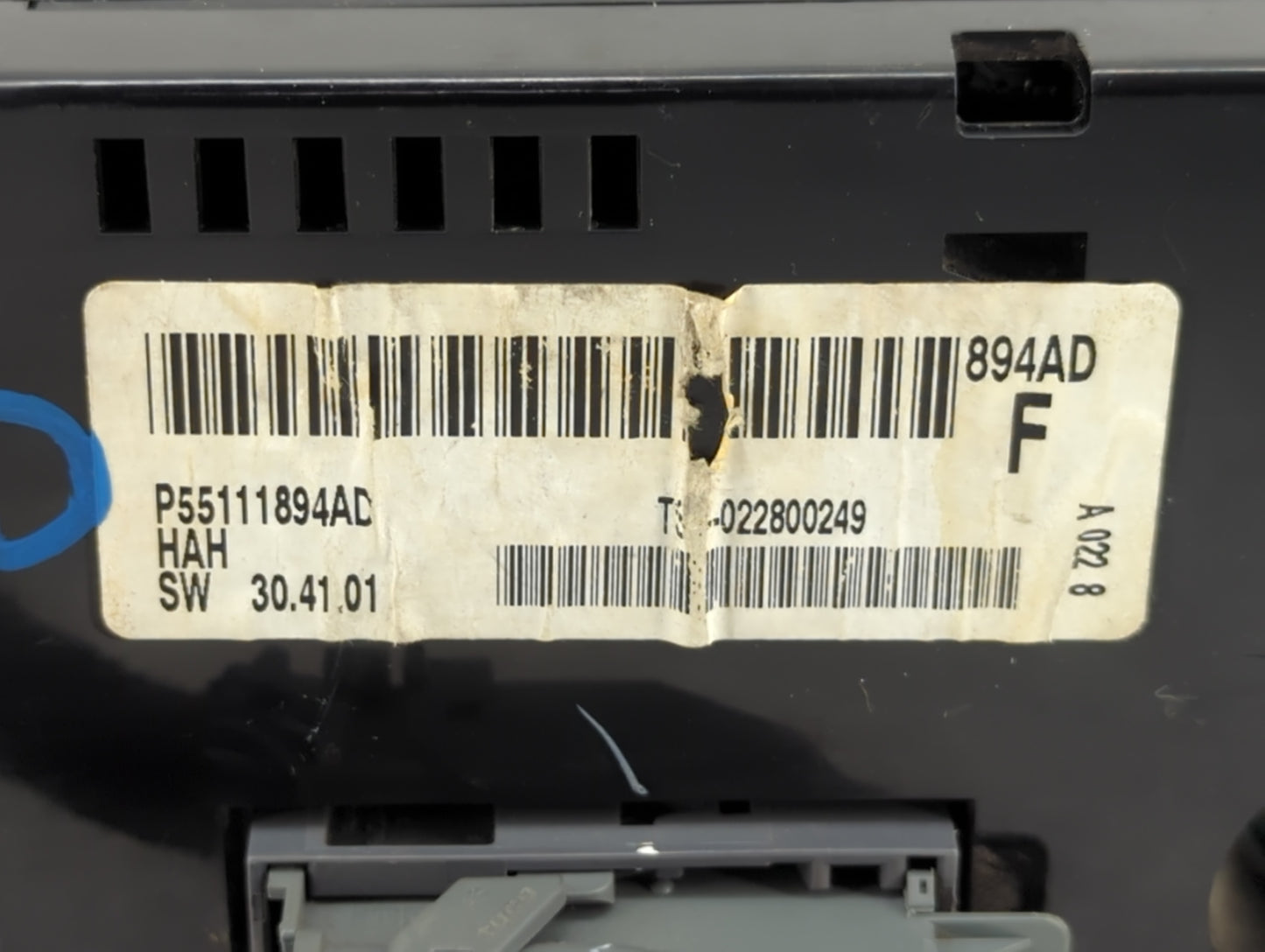 2009 Dodge Journey Climate Control Module Temperature AC/Heater Replacement P/N:55111894AD Fits OEM Used Auto Parts - Oemuse