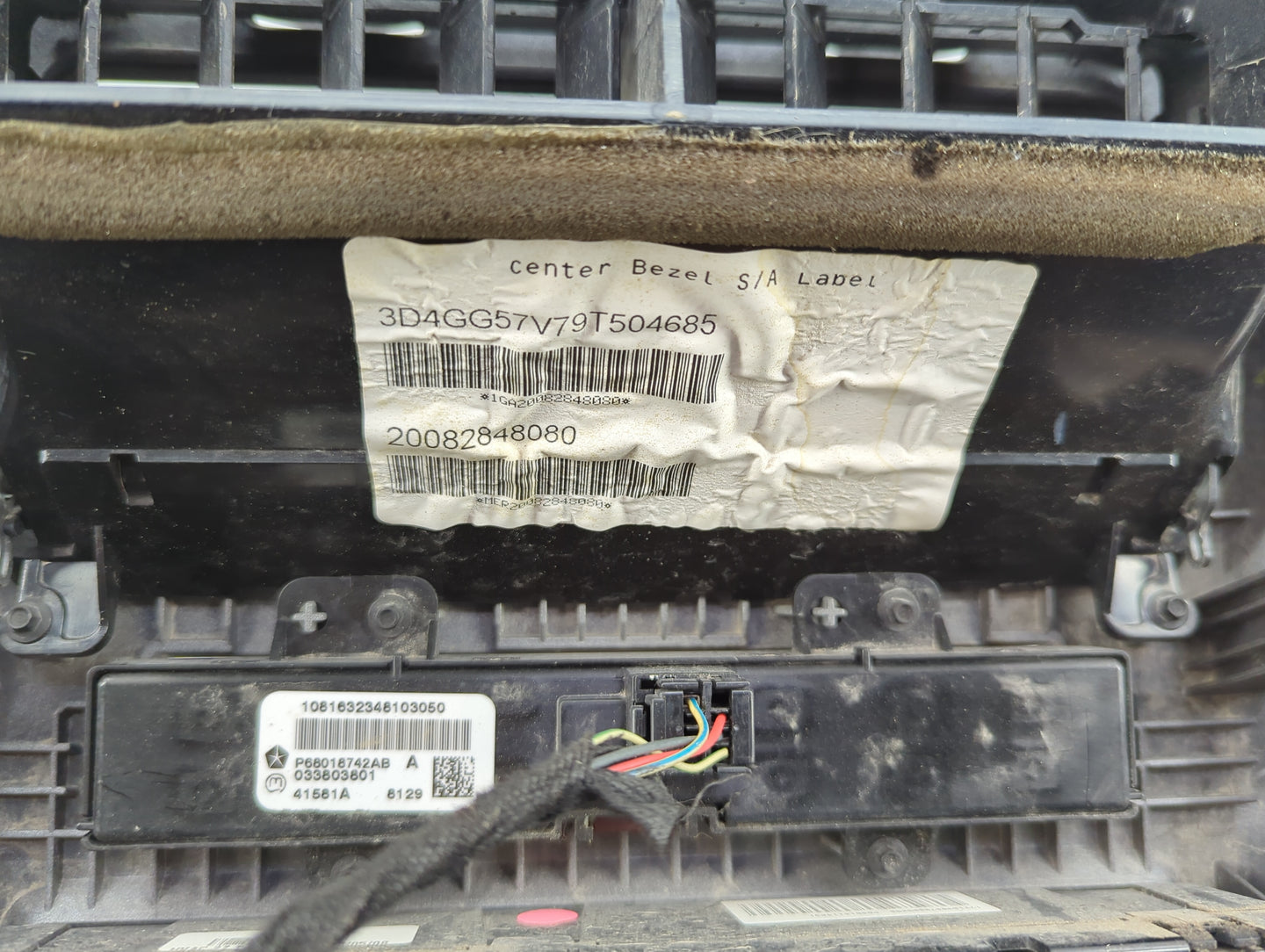 2009 Dodge Journey Climate Control Module Temperature AC/Heater Replacement P/N:55111893AE Fits OEM Used Auto Parts - Oemuse