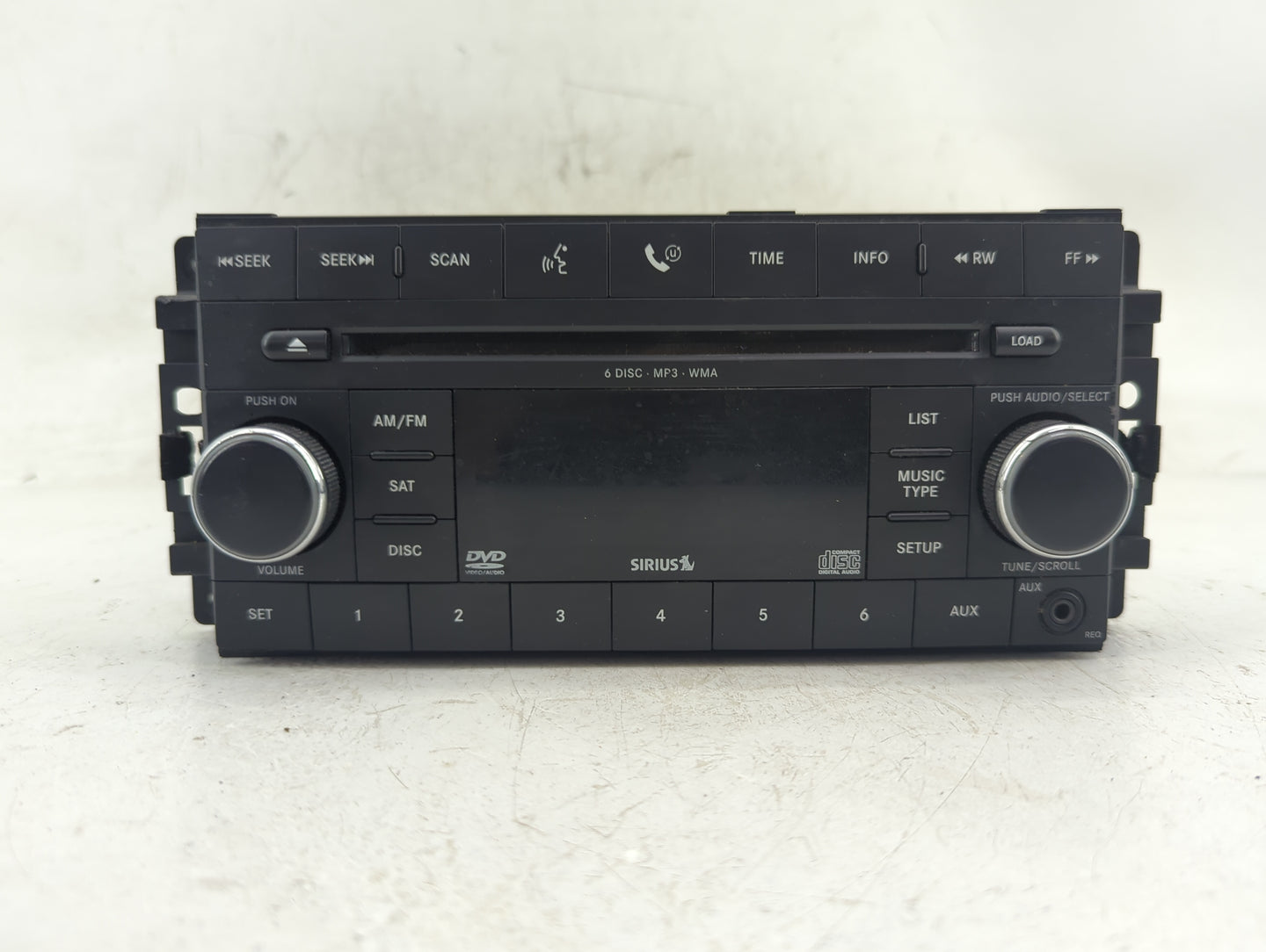 2009-2010 Dodge Journey Radio AM FM Cd Player Receiver Replacement P/N:5064940AD Fits Fits 2008 2009 2010 OEM Used Auto Part