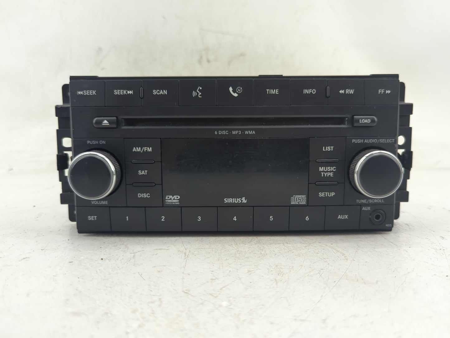 2009-2010 Dodge Journey Radio AM FM Cd Player Receiver Replacement P/N:5064940AD Fits Fits 2008 2009 2010 OEM Used Auto Part