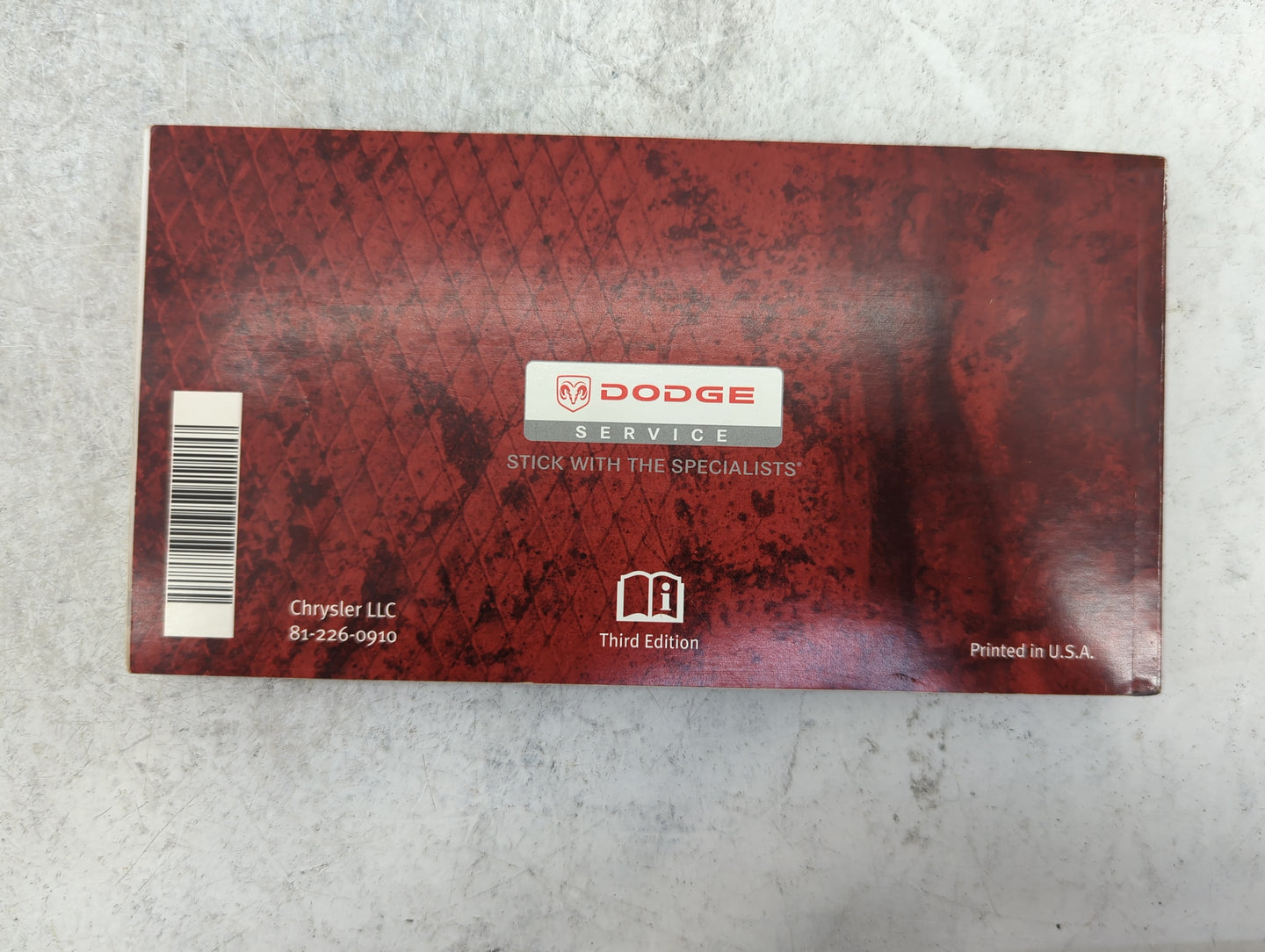 2009 Dodge Journey Owners Manual Book Guide P/N:81-226-0910 OEM Used Auto Parts - Oemusedautoparts1.com
